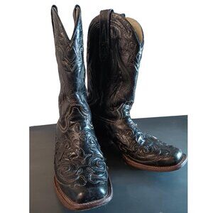CORRAL cowboy boots black inlay - 7.5